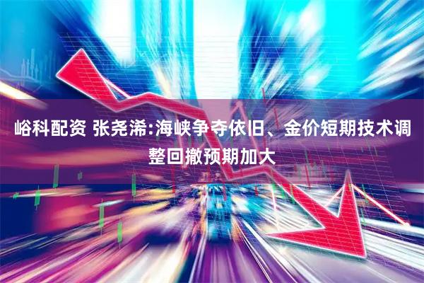 峪科配资 张尧浠:海峡争夺依旧、金价短期技术调整回撤预期加大